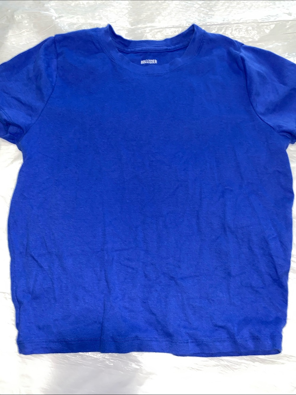 Hollister Bright Blue Short Sleeve Crew Tee